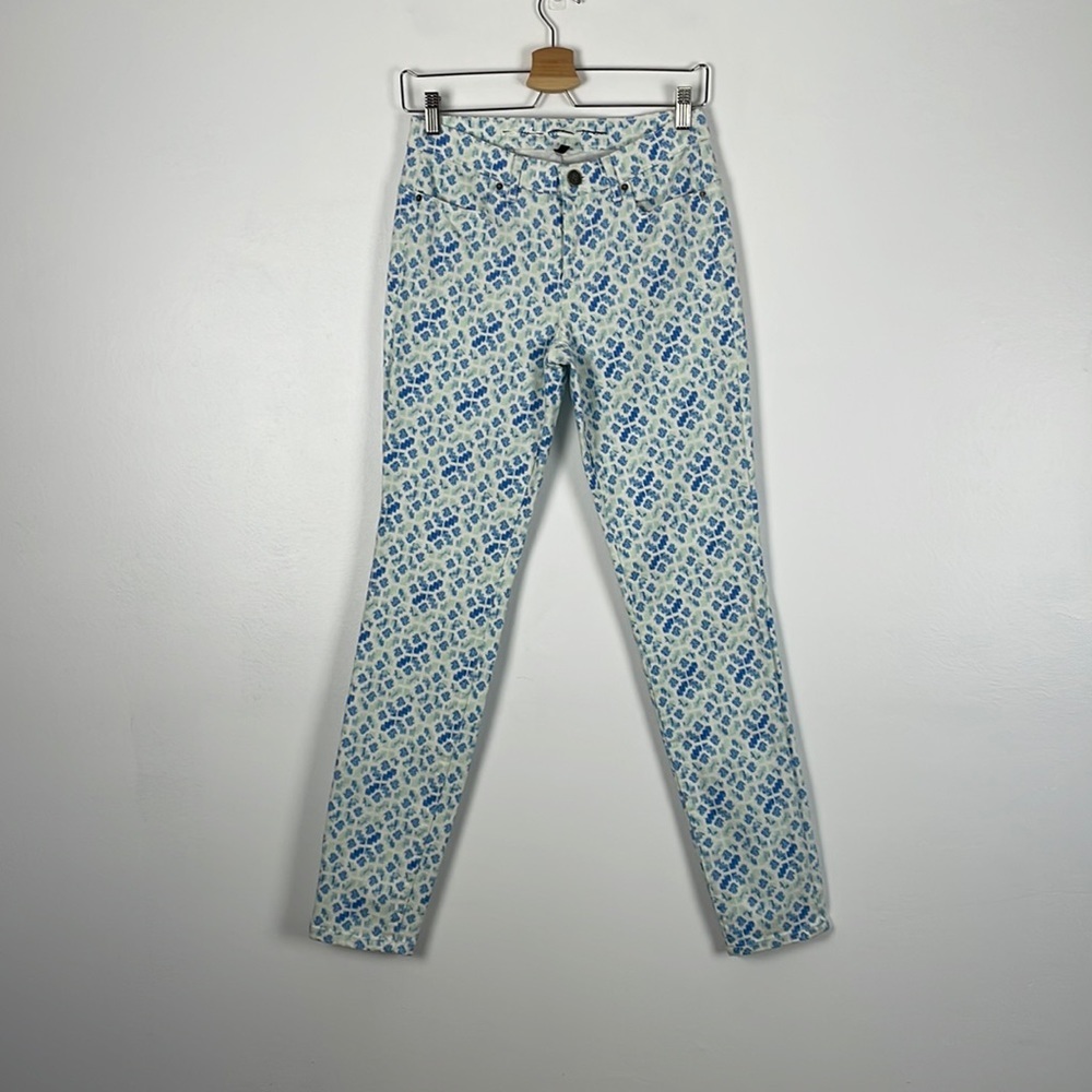 Victoria's Secret mid rise skinny leg print design women's jeans Size 6